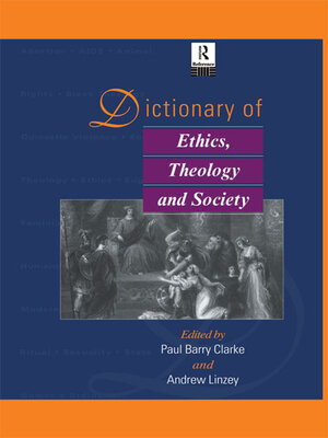 cover image of Dictionary of Ethics, Theology and Society